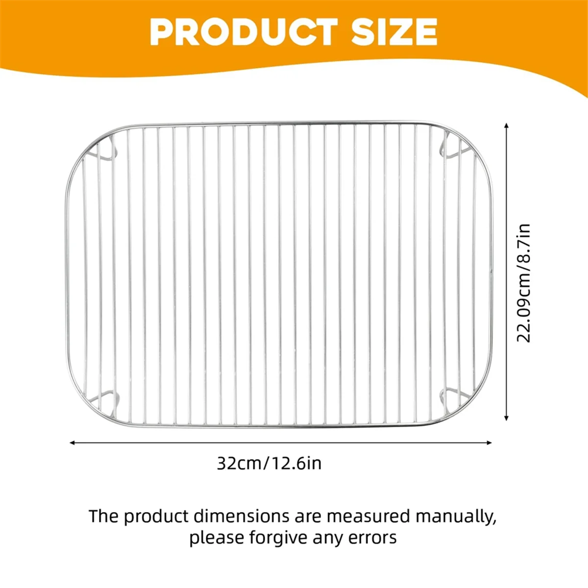 NEW LISTING~Cooking Grate for Woodfire,Grill Hot Air Fryer Grill Grate, Stainless Steel Fryer Grill, Air Fryer Accessories