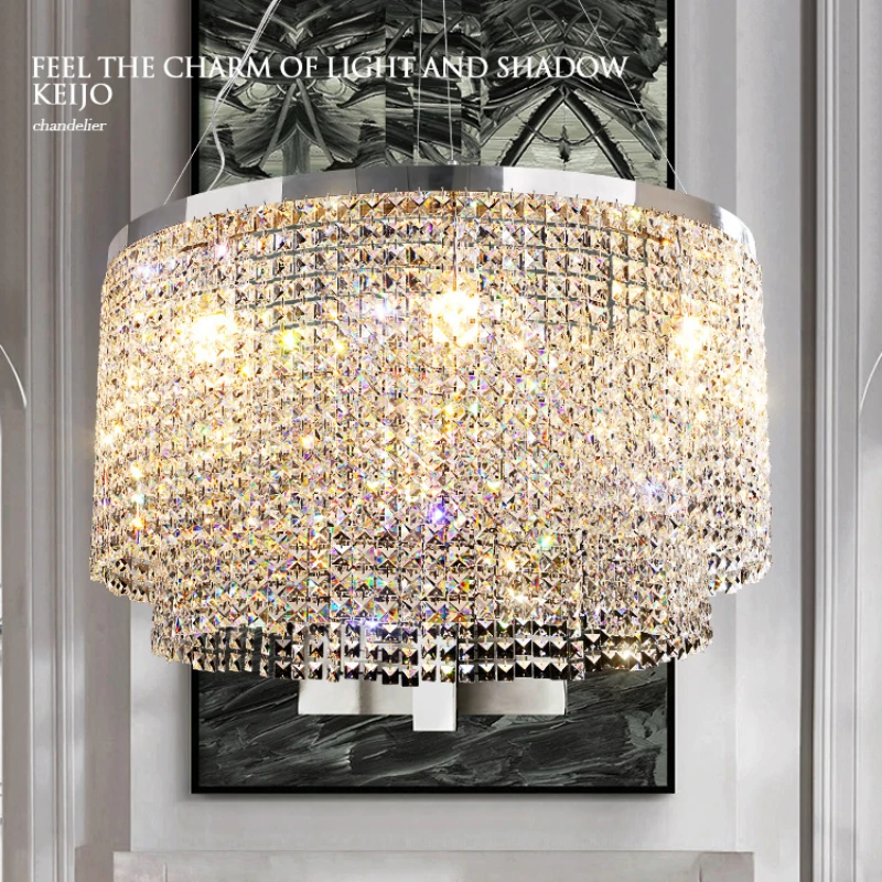 Crystal chandelier living room creative personality designer upscale luxury chandelier new style