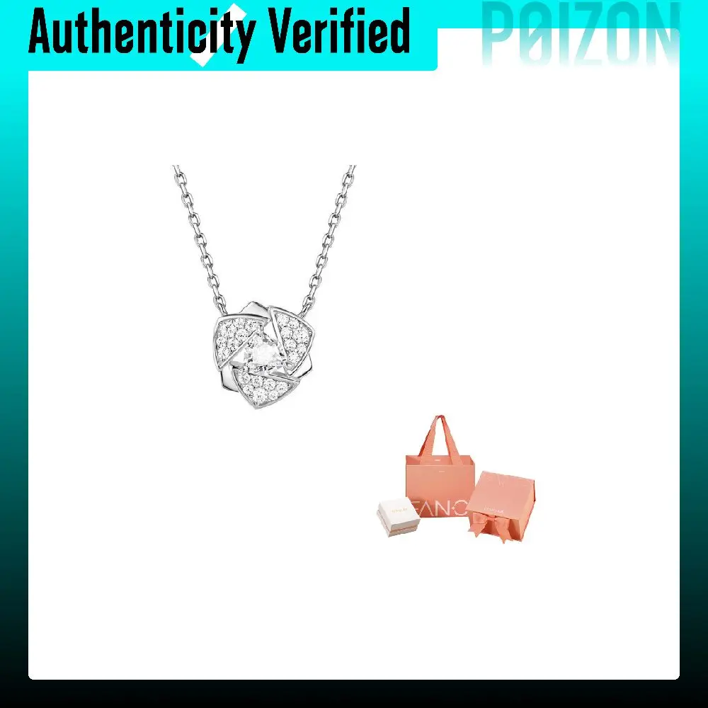 FANCI Rose Collection 925 Sterling Silver, Synthetic Cubic Zirconia, White Mother Of Pearl, Golden Butterfly Shell SN03429W001