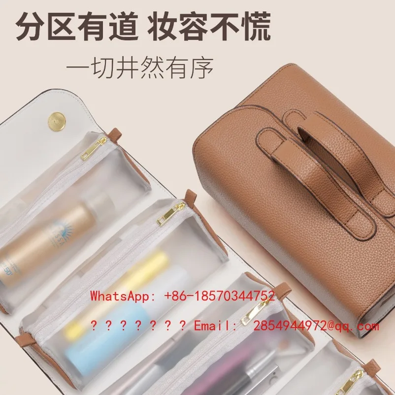 High-end Cosmetic Bag Travel Business Trip Portable Waterproof Cosmetic Case Large Capacity Portable Storage Bag