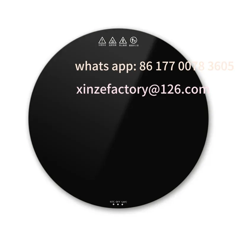 

Customizable Household Electric Food Warming Board round multifunctional Constant Temperature dining table with hot pot heating