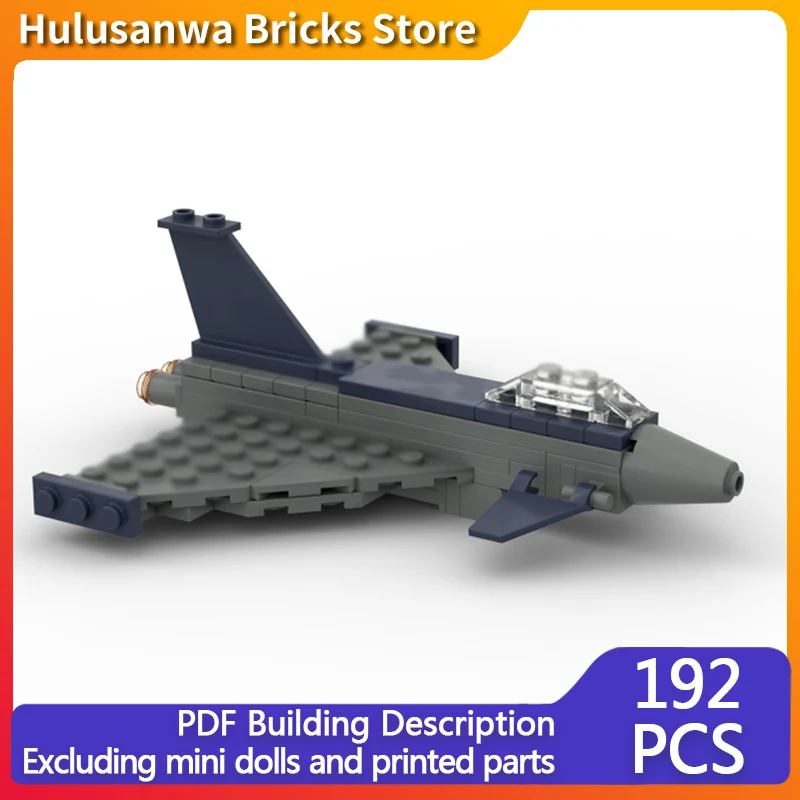 

Typhoon Modern Military Fighter Jets Model MOC Building Bricks War Equipment Modular Technology Gifts Assemble Children Toy Suit