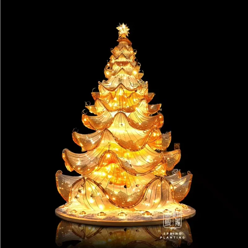 Lights outdoor christmas tree decoration Background Christmas Tree    