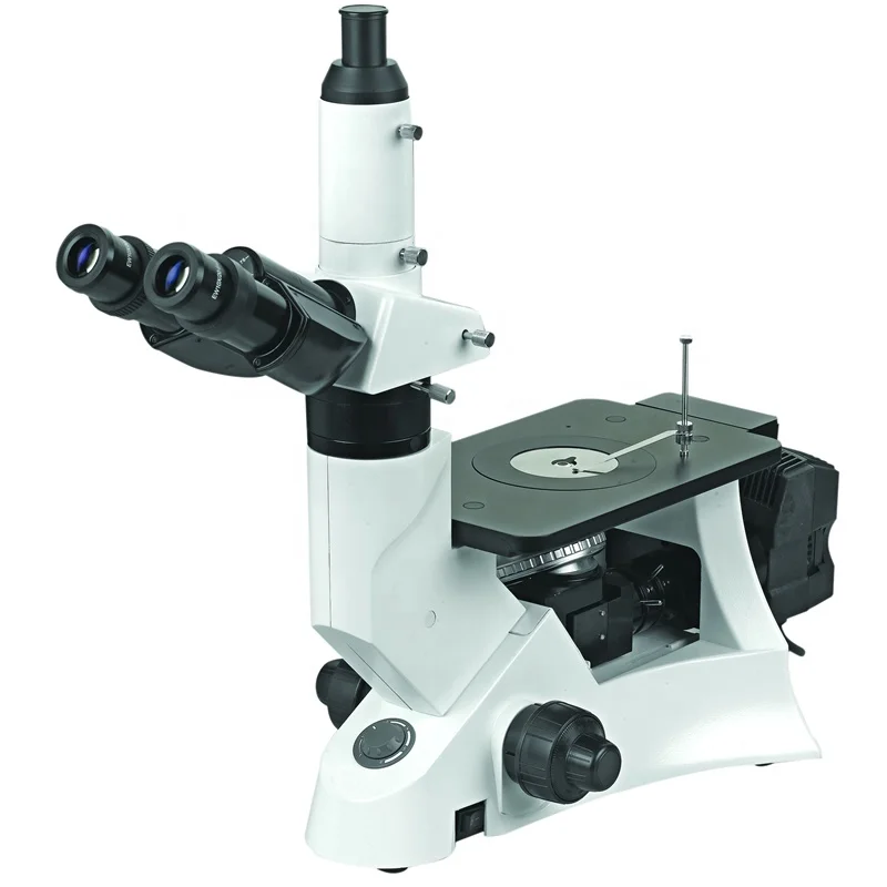 OPTO EDU A13.1022 800x Trinocular Inverted Industrial Metallographic Microscope Halogen Lighting CE Certified For Metal Inspecti