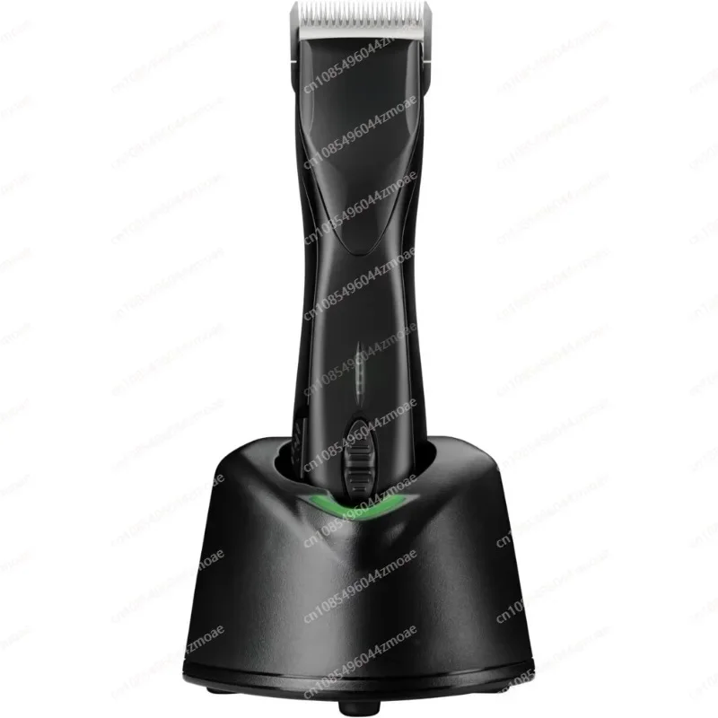 Detachable Blade Clipper Cordless Animal Dog Grooming Removable Lithium Ion Battery Charge Light Black