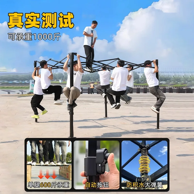 Outdoor exhibition activities, stalls, sunscreens, awnings, advertisements, commercial pointed tents, four-foot retractable