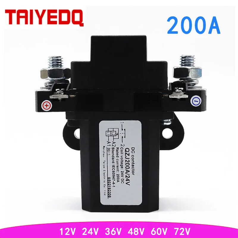DC Contactor 12V 24V 36V 48V 60V 72V Power Relay 200A Forklift Normally Open