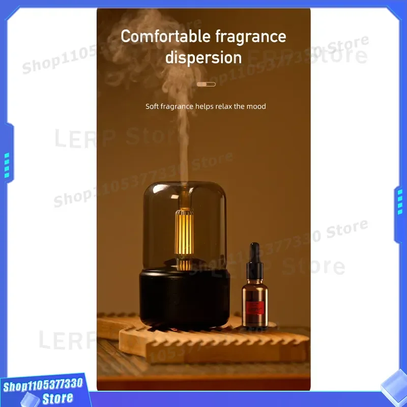 Aromatherapy Essential Oil Diffuser Ultrasonic Cool Mist Humidifier with LED Night Light for Home Office Desktop Air Purifier