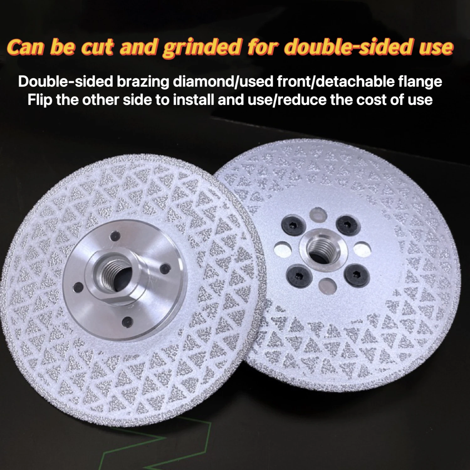 M14 Brazed Star - Pattern Cut & Grind Discs | Double - Sided Diamond, 2 - in - 1 Cutting & Grinding