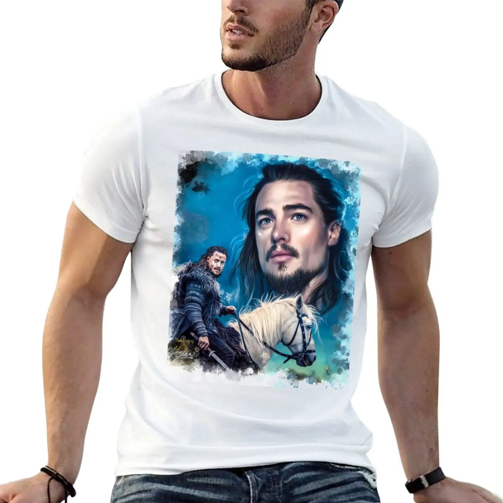 The Last Kingdom- Uhtred of Bebbanburg T-Shirt Heavy Duty Casual Work Tee