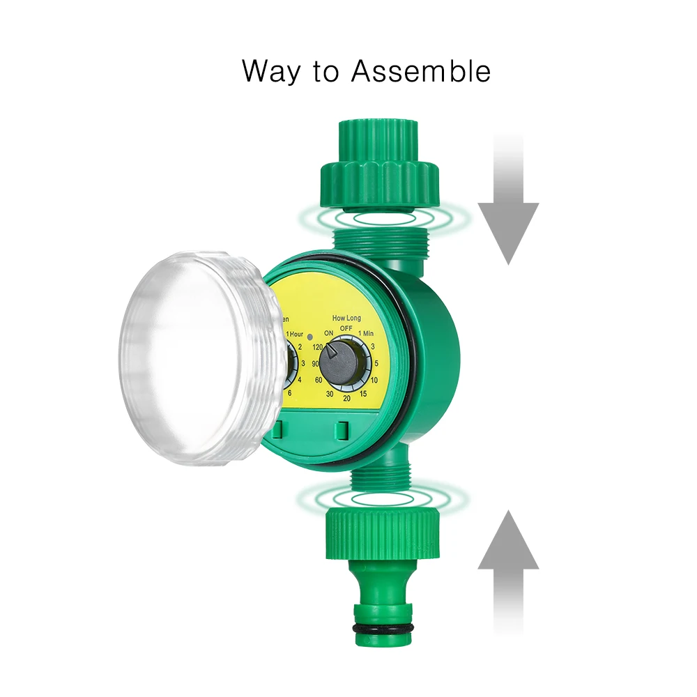 Outdoor Timed Irrigation Controller Automatic Sprinkler Controller Programmable Valve Hose Water Timer Faucet for Garden Farm