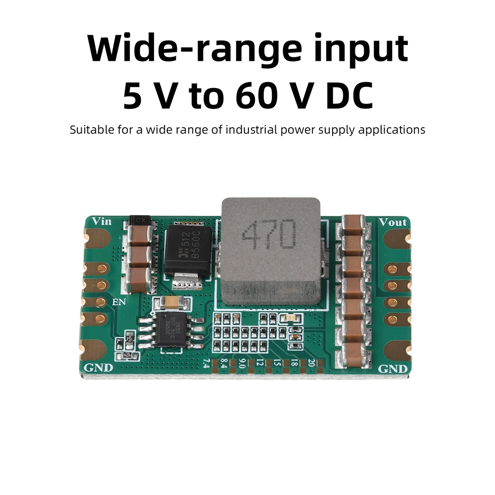 5A DC-DC Buck Power Supply Module 5-60V To 5V 7.4V 8.4V 9V 12V 15V 18V 20V Converter Step Down Voltage Regulator FOR Battery Car