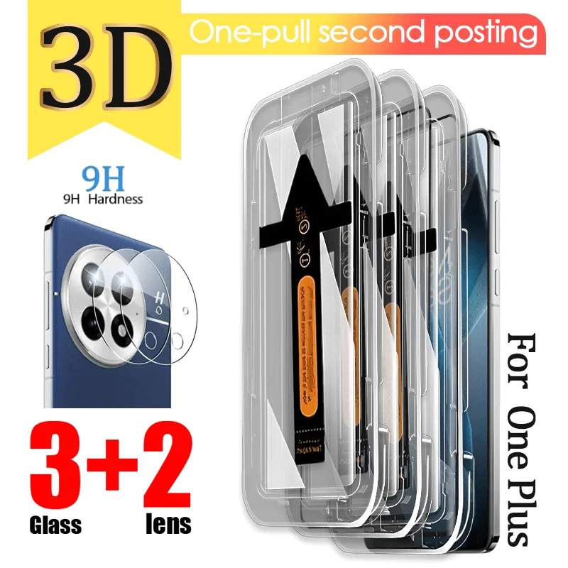 

5in1 for OnePlus 13/12/11/10 Pro Privacy Tempered Glass Screen Protectors Kit-Full Coverage,Anti-Scratch for Dust-Free Design