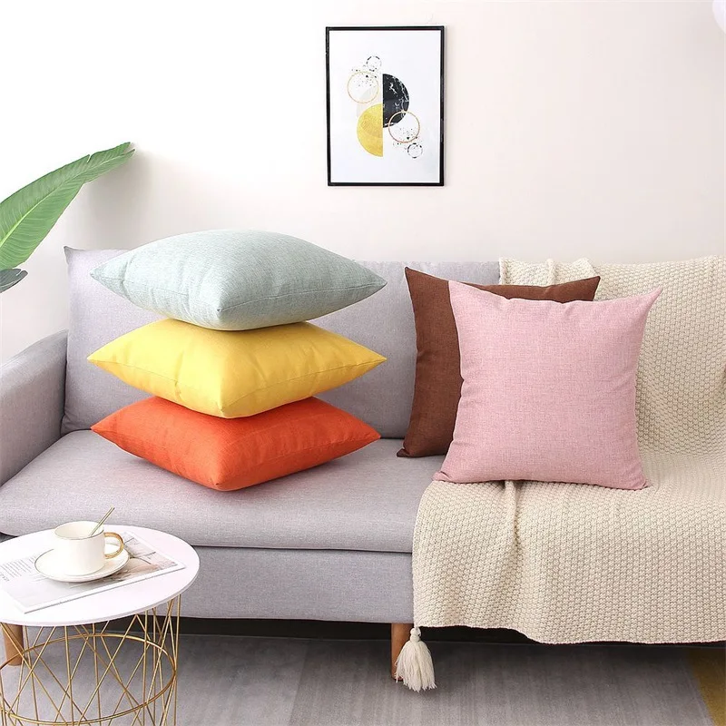 Comfortable Throw Pillow Cover Dustproof Washable Throw Pillow Covers Universal Popular Beautiful Pillow Covers for Living Room