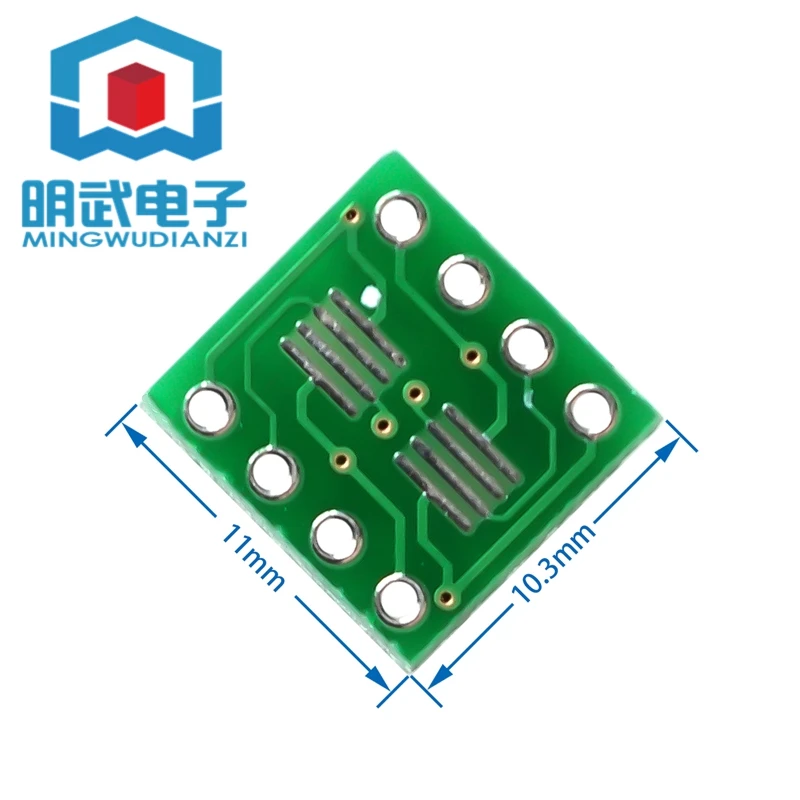 10 Stuks Loodvrij Dus/Msop/Tssop/Soic/Sop8 Tot Dip8 Breed Lichaam Smalle Body Adapter Printplaat 8pin