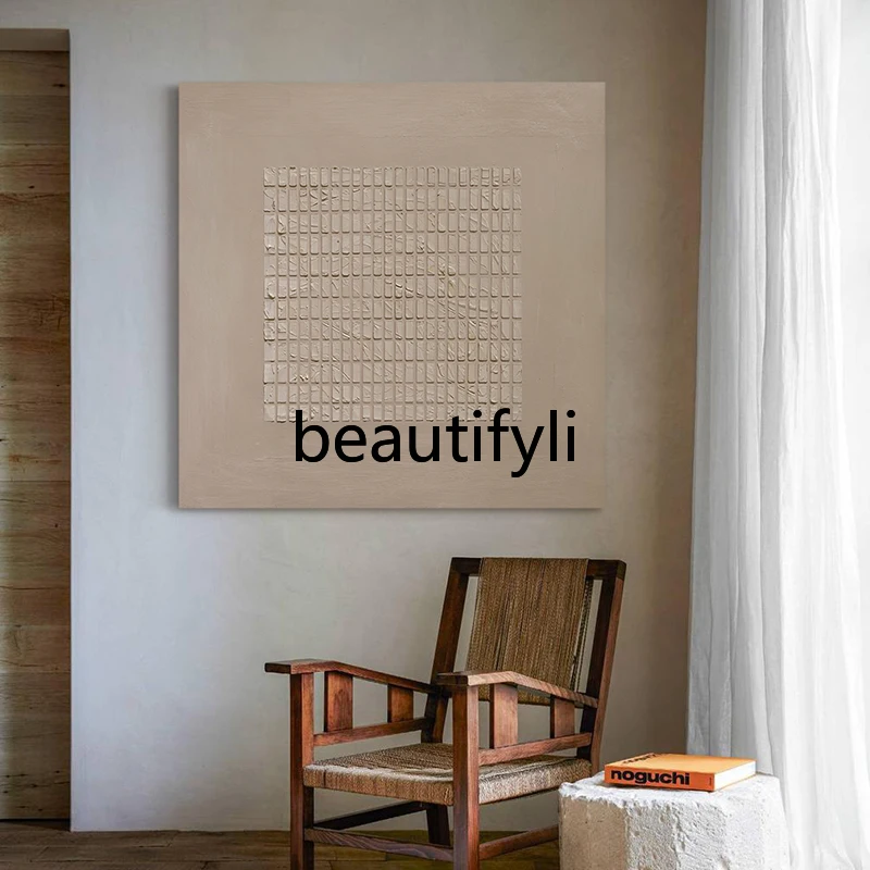 

Wabi-Sabi Style Decorative Painting Living Room Hanging Painting Entrance Hall Restaurant Abstract Three-Dimensional