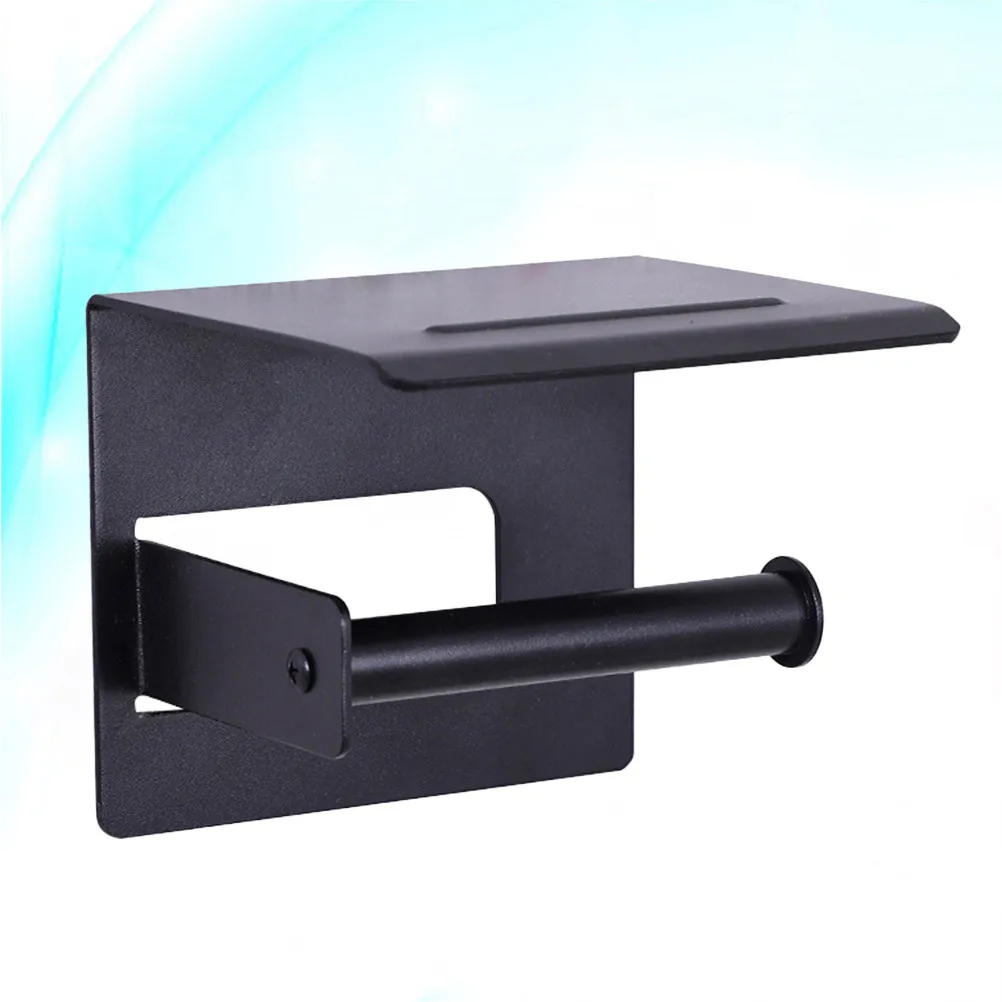 

Space Aluminum Alloy Wall Mount Bathroom Toilet Paper Holder Storage Rack Heavy Duty Metal Tissue Organizer For Home Hotel