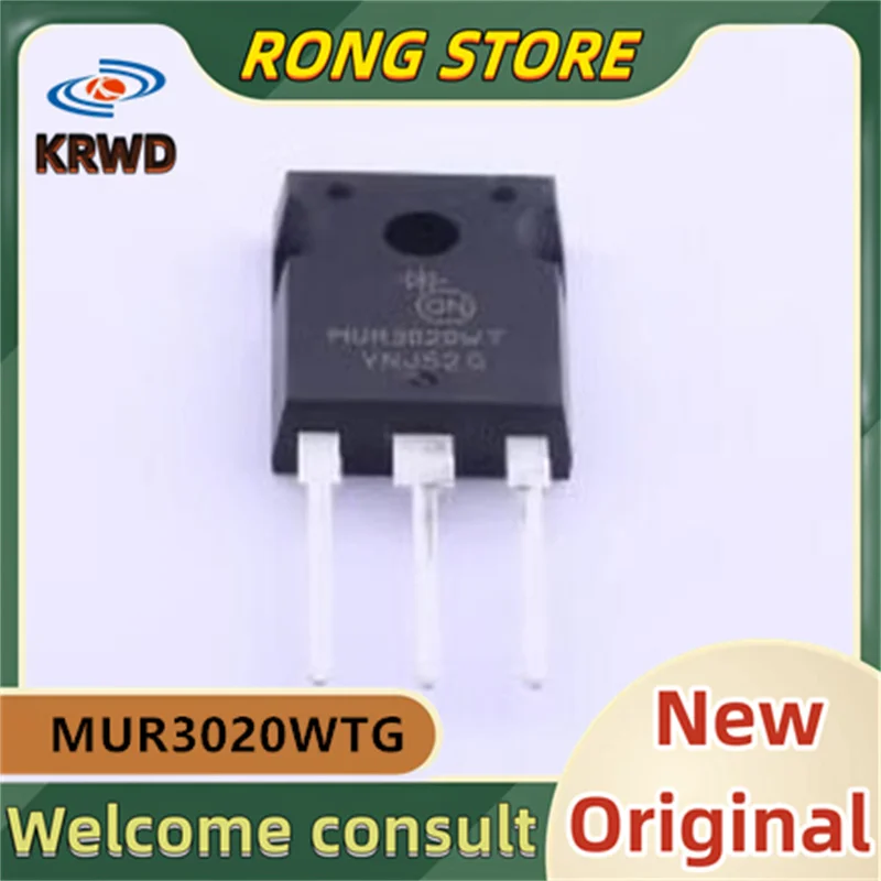 

(5 шт.) MUR3020WT Новый и оригинальный чип IC MUR3020WTG MUR3020 200 В/15 А Стандартная