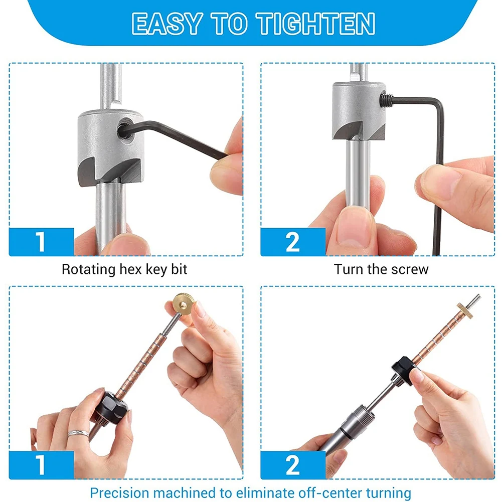 Pen Making Kit Pen Shaft and Pen Holder Trimming Set Wood Turning Mandrel for Making Pen Woodworking Lathe Accessories