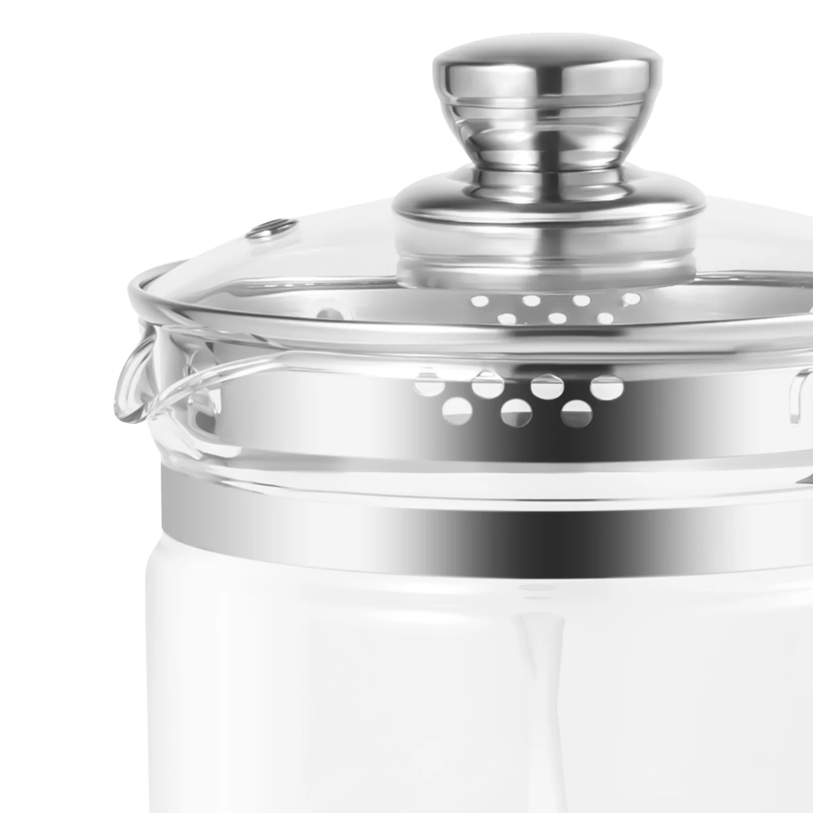 1.8L Electric Glass Kettle Electric Kettle HealthCare Pot Black With Filter And Egg Steamer Rack 18 Cooking Functions Multifunctional Tea Maker Hot Water Boiler For Tea Milk Coffee Pasta Hotpot Soup U image 7