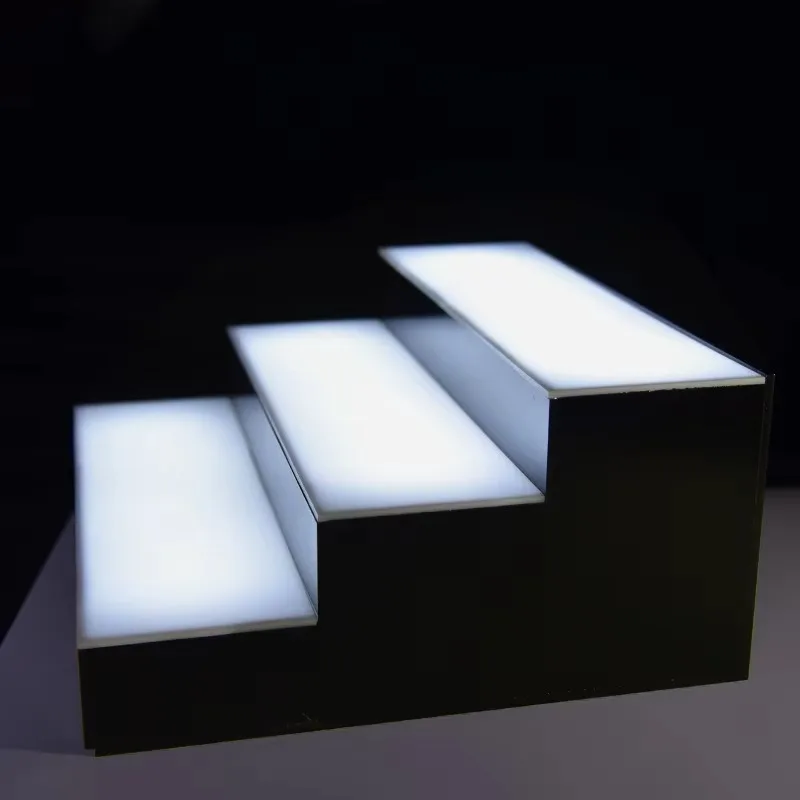 Multi-scene Acrylic LED Bottle Display Stand Luminous Base for Bar Water Wine Beer Beverage Bottle Showcase Gear