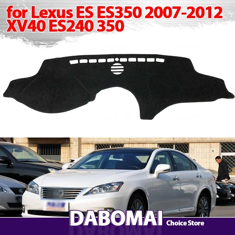 Armaturenbrett-Abdeckung, Schutzpolster, Armaturenbrett, Sonnenschutz, Teppich, Anti-UV-Armaturenbrett für Lexus ES ES350 2007–2012, XV40 ES240 350