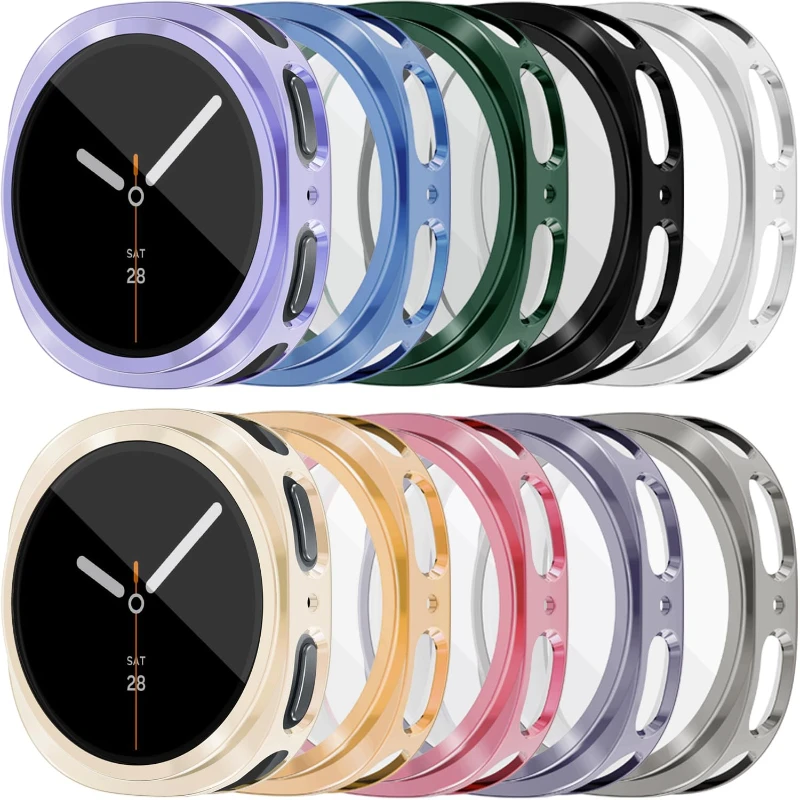 Capa tpu macia + película para samsung galaxy watch 8 44mm 40mm acessórios protetor de tela capa completa em samsung watch 8 40mm