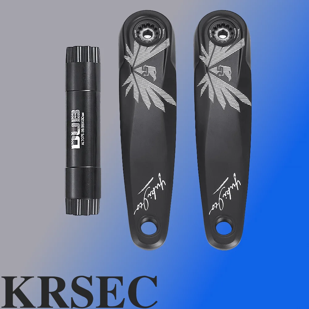 

KRSEC Ultralight Mountain Bicycle Crank 170mm 3-Nail Straight Installation Aluminum Alloy