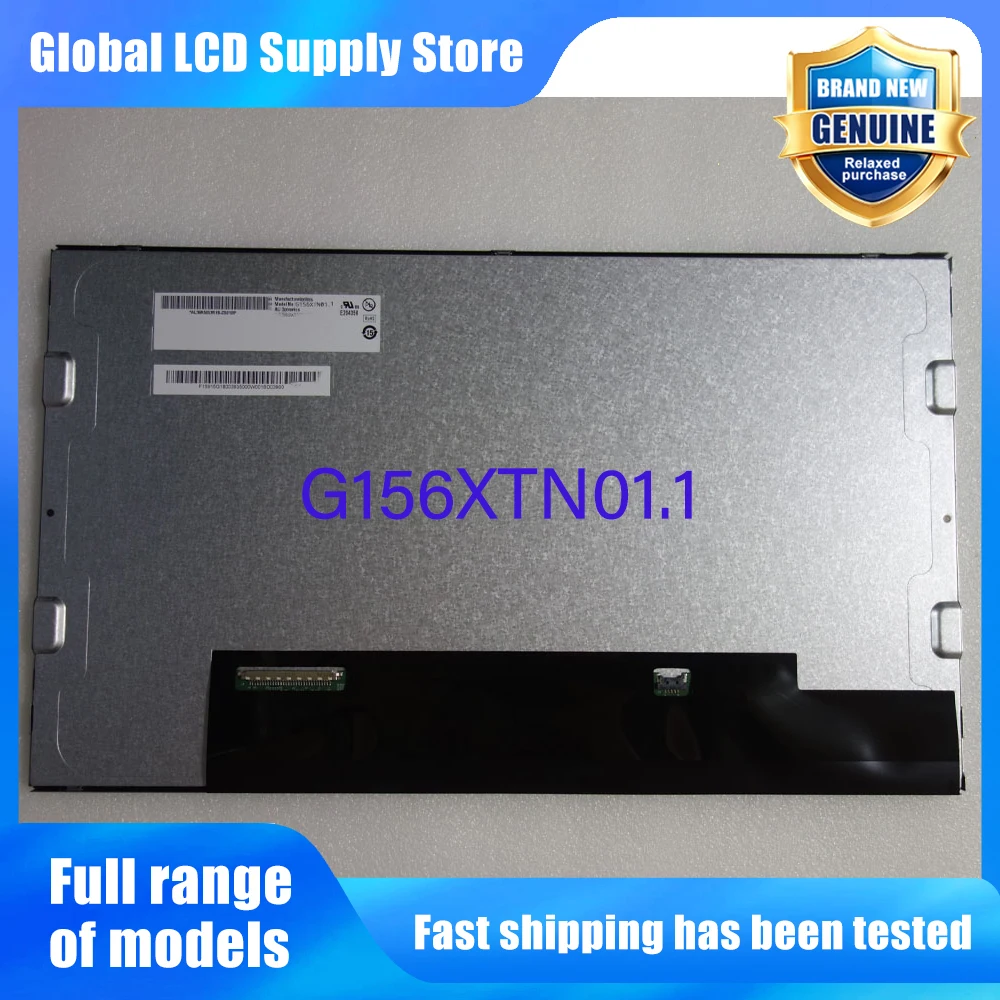 G156XTN01.1 15.6 Inch 1366*768 Industrial TFT-LCD Display Screen Panel Original for Brand New Fully Tested