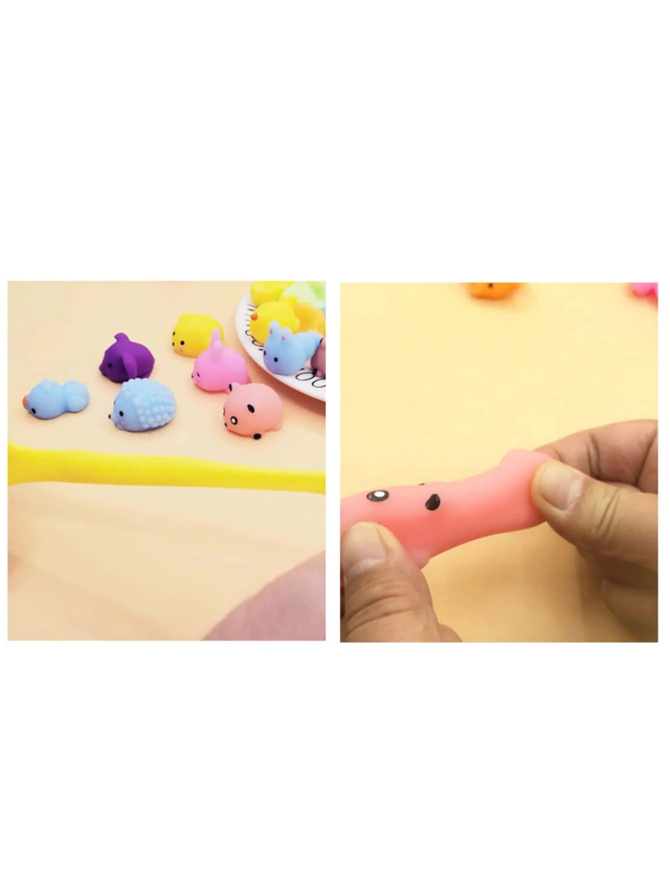 10/20/30/50PCS Mochi Squishies Kawaii Cartoon Squishy Toys For Kids Relief Stress Ball Squeeze Party Favors Toys Birthday Gifts