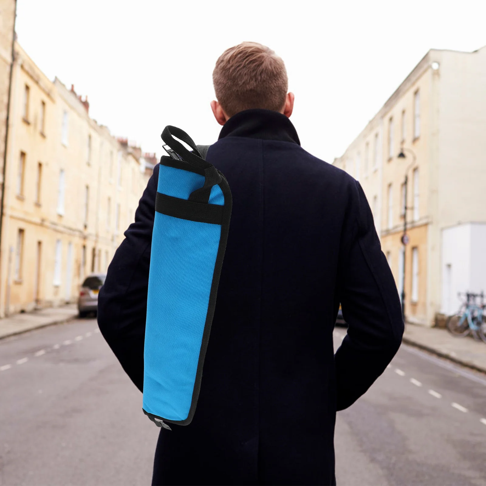 Borsa per bacchette in tessuto Oxford Porta bacchette per batteria addensato Custodia per trasporto Custodia per bacchette per percussioni Porta bacchette