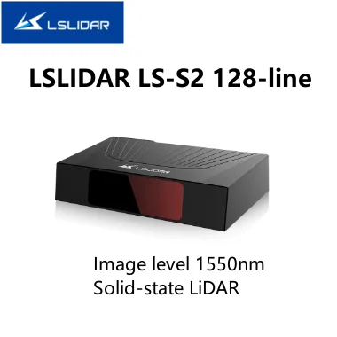 LSLIDAR LS-S2 128-line image level 1550nm fiber optic vehicle gauge hybrid solid-state LiDAR 180m 3D laser radar sensor