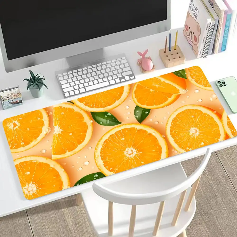 

Orange Mouse Pad Cute HD Mousepad Pad Extended Gaming Keyboard LargeMousepad 90x40cm XXL Gamer Mousepad
