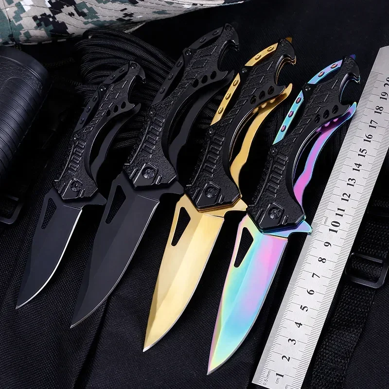 

Newest Folding Knife Survival Pocket Knives Outdoor Camping Portable Key Knife For Men Stainless Steel Multitool EDC Knife