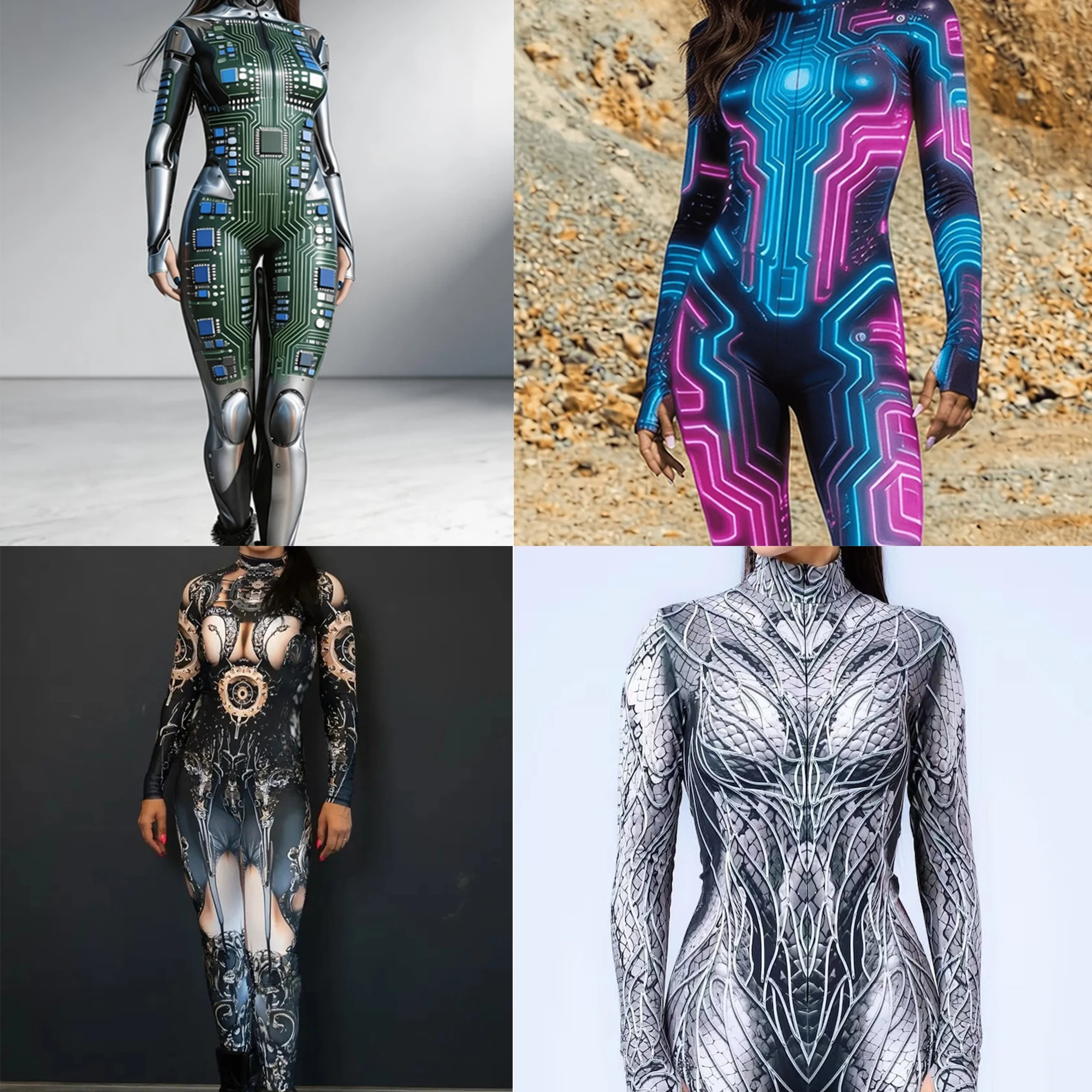 Traje de Cosplay de Halloween para Mujer, Impresión Digital 3D, Mono de Una Pieza para Adultos, Disfraz de Baile para Fiesta de Carnaval y Espectáculo Escénico