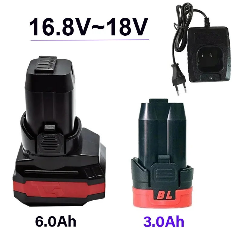 16.8V 3.0Ah Li-ion Battery Suitable for Brushless Hand Drills, Household Electric Screwdrivers, Tapping Cordless Impact Drills
