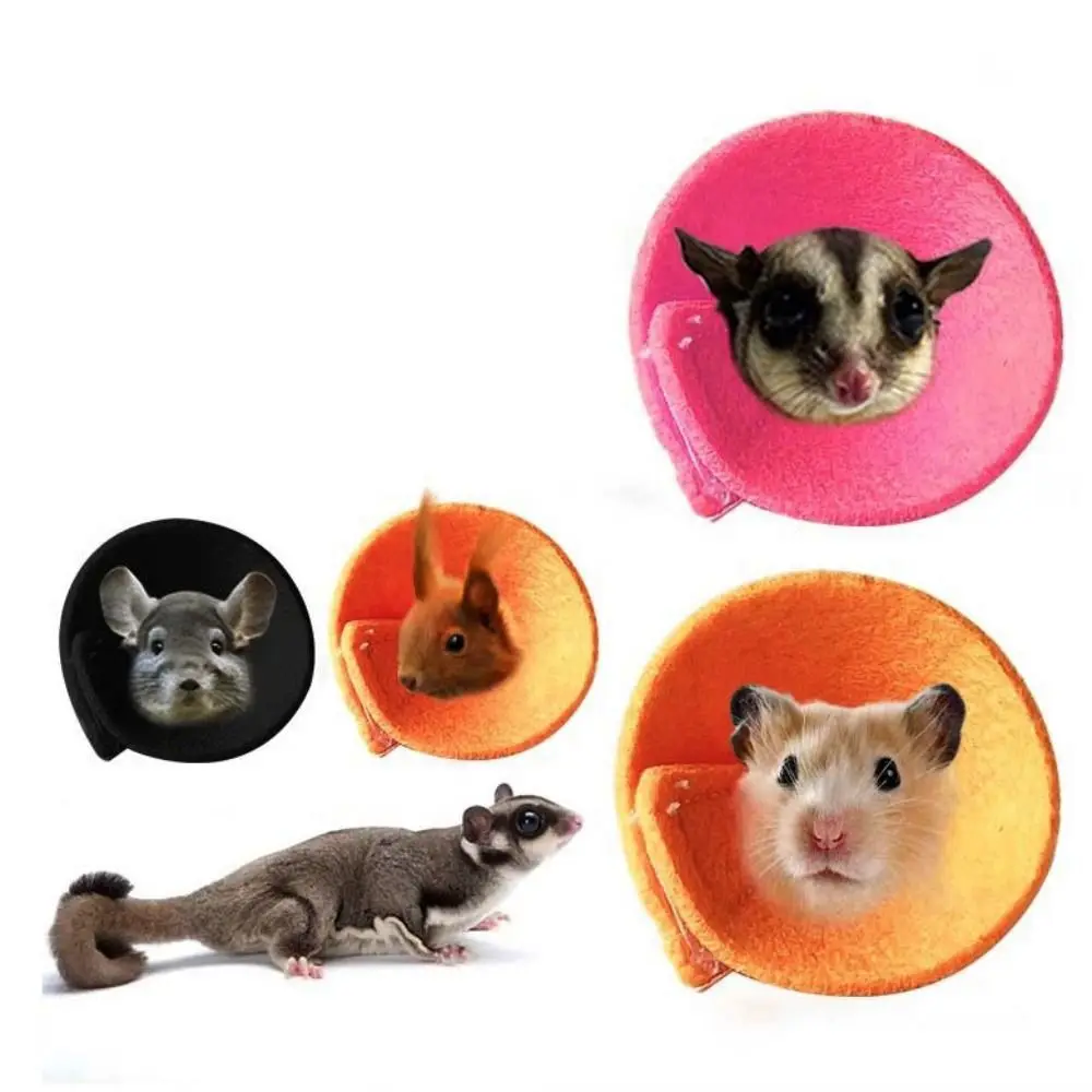 Anti Licking Hamster Anti Bite Collar Velvet Colorful Squirrel Recovery Collar Soft Hamster Protection Cone for Wound Healing