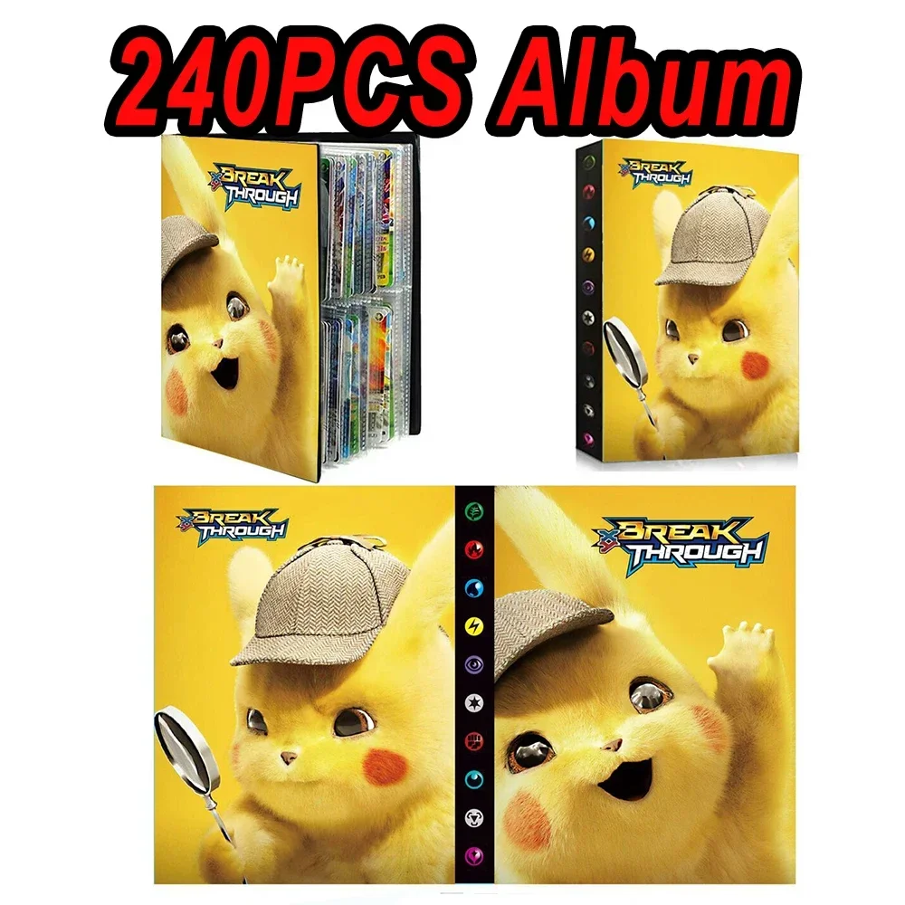 240Pcs Album Pokemon Cards Album Book Cartoon Anime Charizard Game Card VMAX GX EX Holder Collection Folder Kid Cool Toy Gift