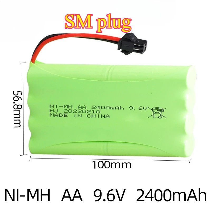 9.6v 2400mah NiMH Rechargeable Battery