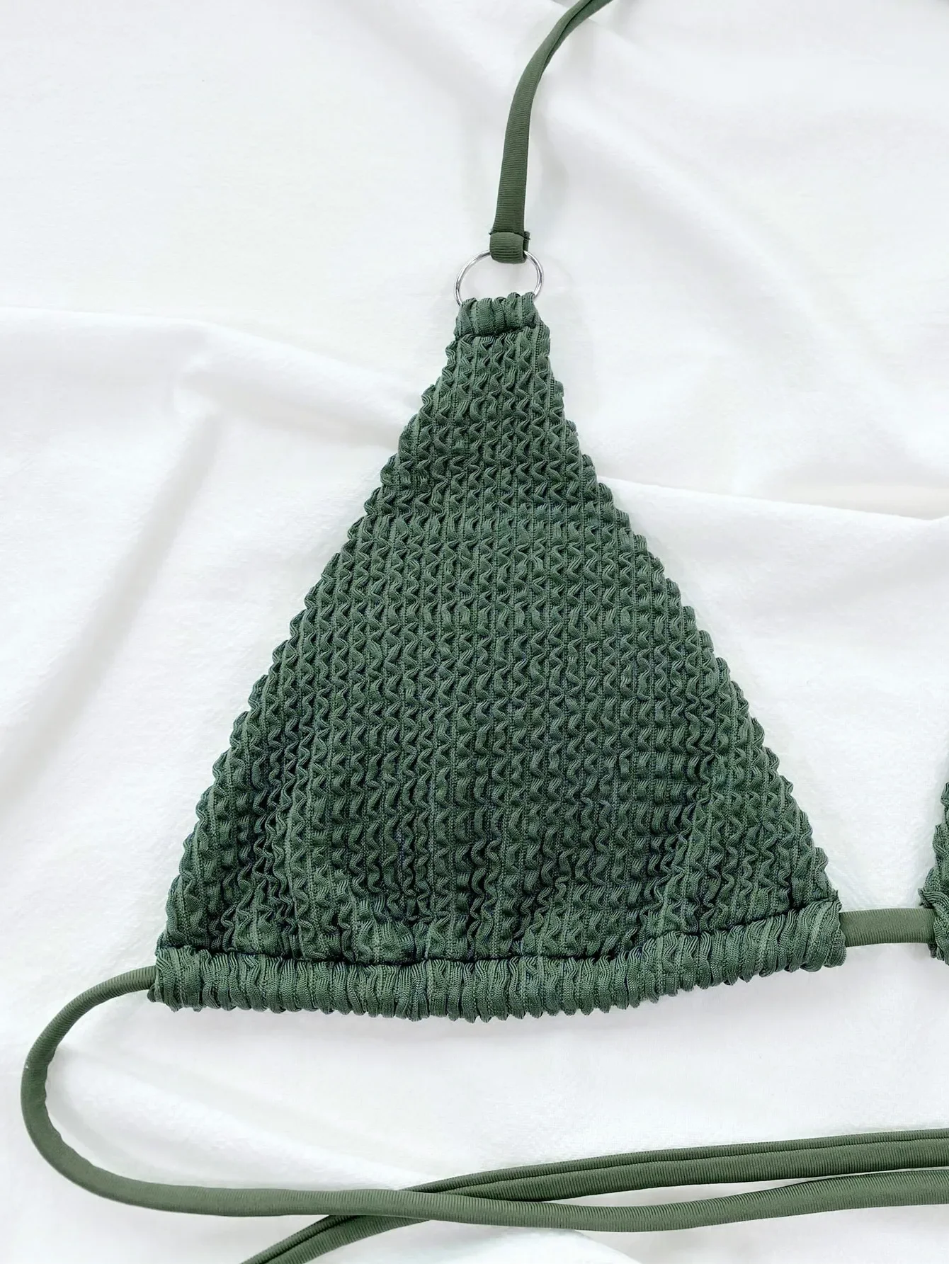 5 Colors Sexy Bikini Women Swimwear Swimsuit Solid Halter Cross Straps Knotted Triangle Bikinis Set Bathing Suit Beach Bikini