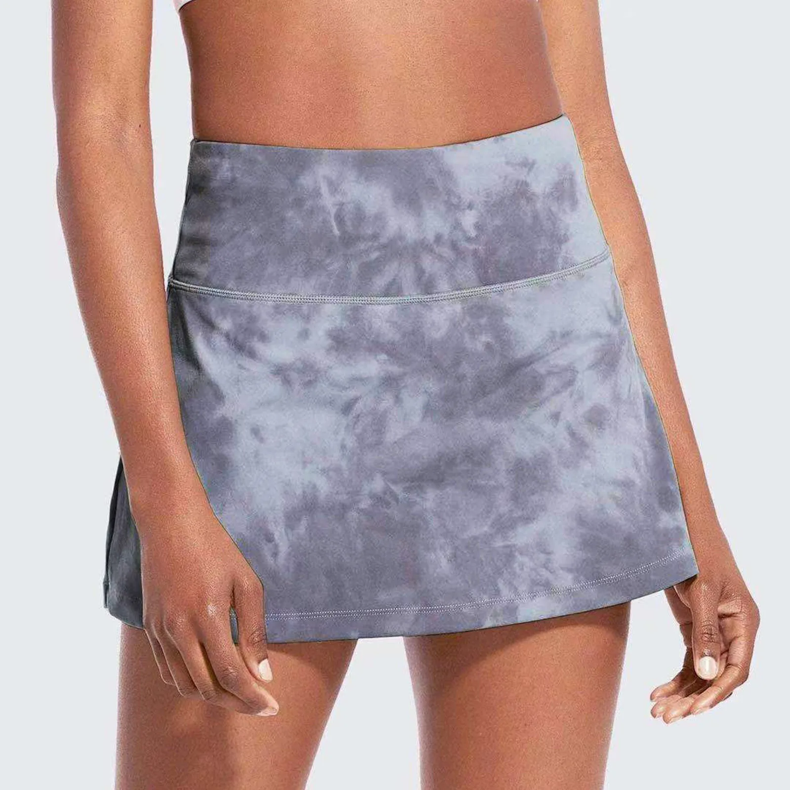 

Sexy Charming Tennis Skirt Gym Running Print Sports Skirt Pleated Yoga Skirt One-piece Anti-glare Women's Skirt Fitness Skirt