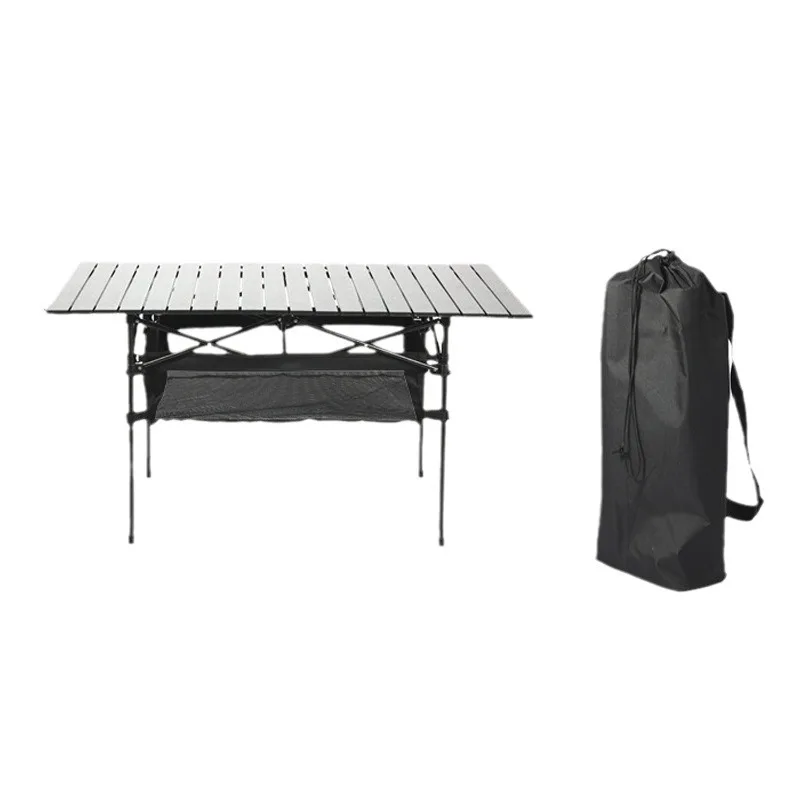 

Aluminum Mini Outdoor Folding Picnic Table Portable and Economical Garden Wood Table for Camping Travel Picnics
