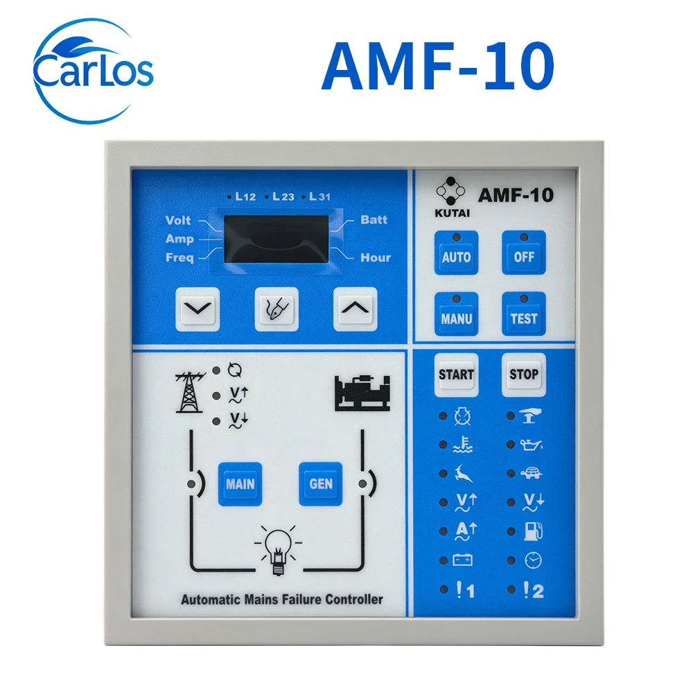 Controller Kutai AMF-10 Generator Control Protection Module ATS Controller LED Display