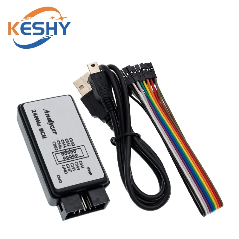 USB Logic Analyzer 24MHz 8 Channel 24M/seconds Logic Analyzer Debugger For ARM FPGA Logic Analyzer Logic 24M 8CH