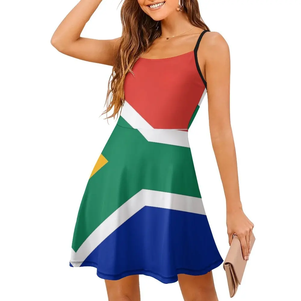 Sexy südafrika (1) frauen schlinge kleid lässige clubs frauen kleid riemchen kleid kreativ