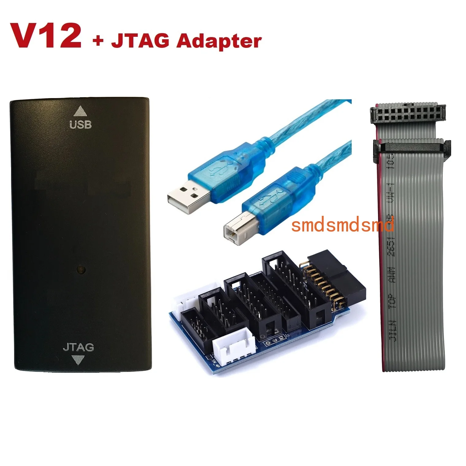 For ARM Emulator Debugger For J-link Jlink v12 Faster Jlink V9 Jtag Swd Programmer STM32 MCU JTAG Debug Tool Virtual COM-Port