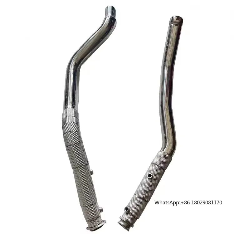 

Xinaote High Flow Performance Heat Shielding Downpipe for 17+GLS 63 X166 15+GLE 63 63S Coupe AMG C292 GL63