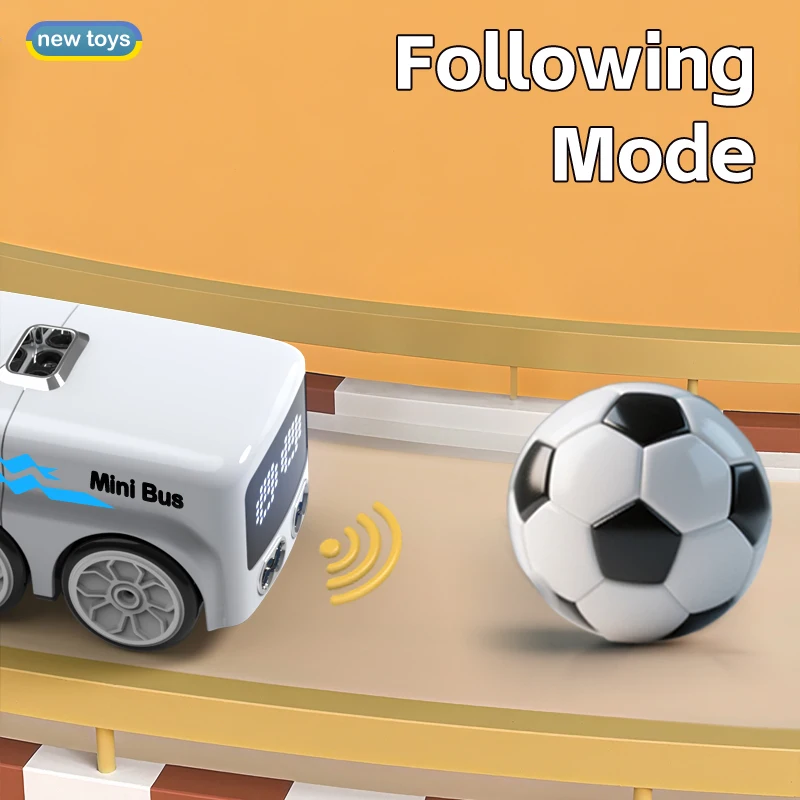Magie RC Mini Bus Intelligente Fernbedienung Geste Sensing Induktion Folgen Cartoon Auto Smart Animation Fahrzeug Spielzeug