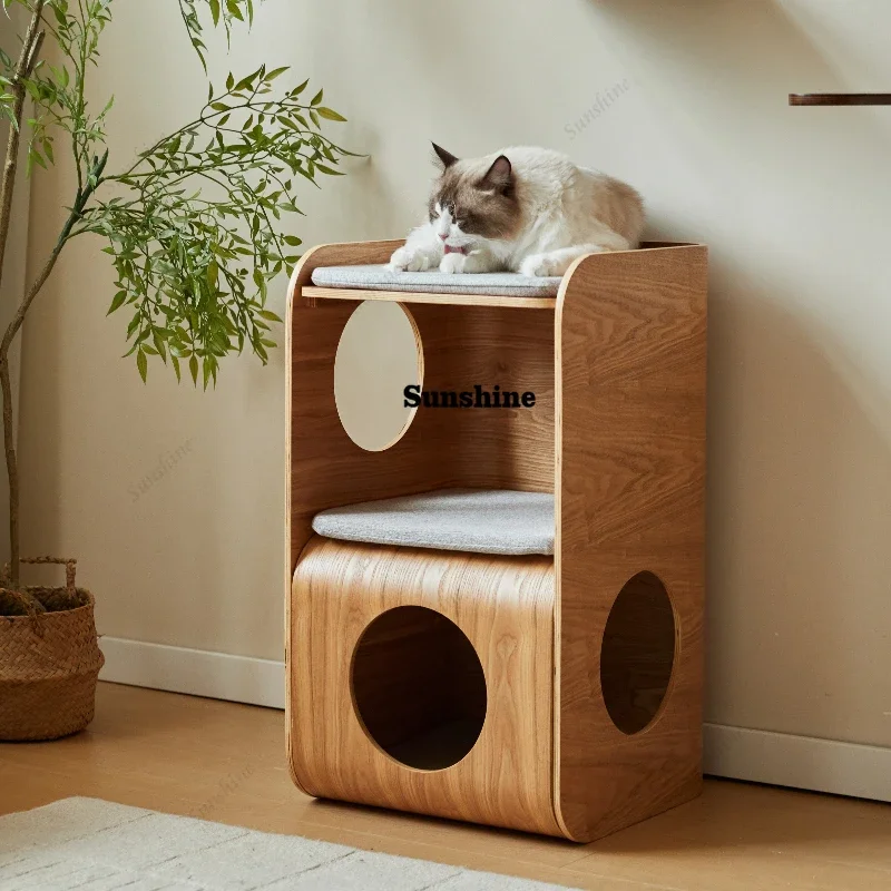Elegant Real Wood Nightstands Nordic Tall Pet Cute Modern Librero Bedside Table Bookshelf Weird Szafki Nocne Furniture Home  FT