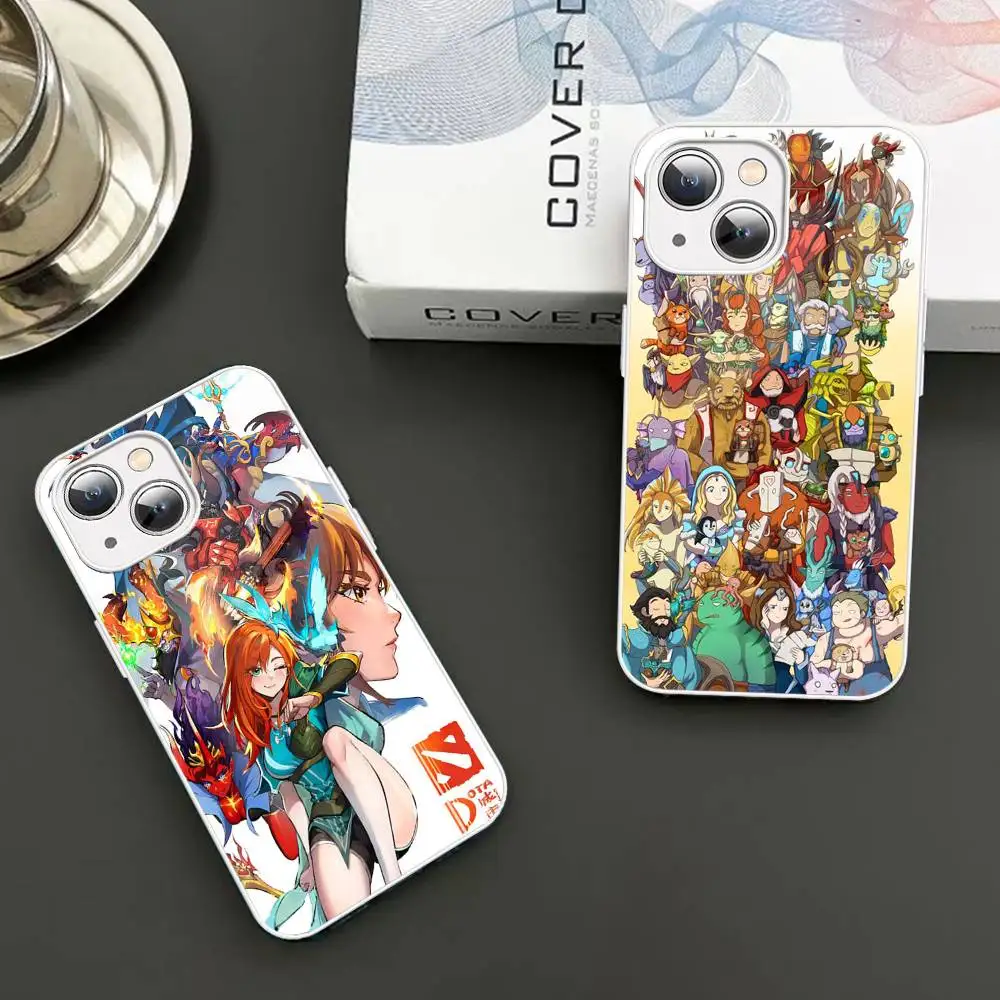 Game D-Dota 2 For IPhone 14 13 12 Mini 11 Pro XS Max X XR 14 Plus Tempered Glass Cover